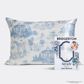 Bridgerton x Kitsch Satin Pillowcase in Garden Toile