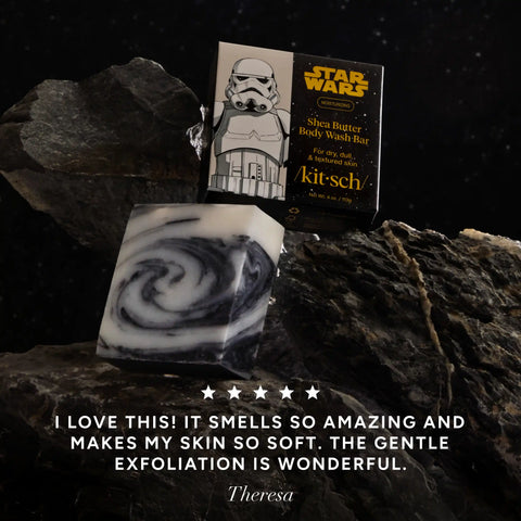 Star Wars™ & Kitsch Shea Butter Moisturizing Solid Body Wash - Stormtrooper Swirl