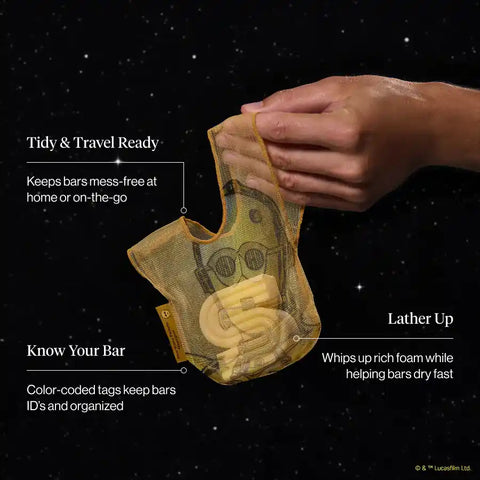 Star Wars™ & Kitsch Conditioner Bar Saver Bag - R2-D2