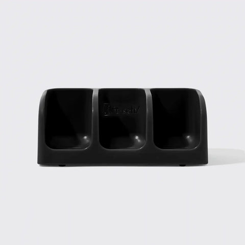 Black Self-Draining Soap Dish